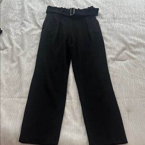 Tahari Black Elastic-Waist Pants